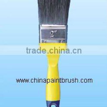 Paint brush with wooden handle