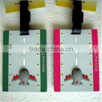 Manufacture pretty bird PVC baggage tag