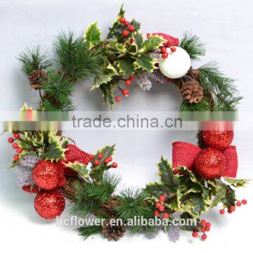 Seasonal colorful Wreath for celebration