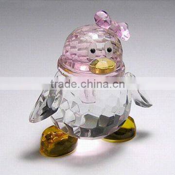 Years loving crystal penguin model,crystal animals (R-0248)