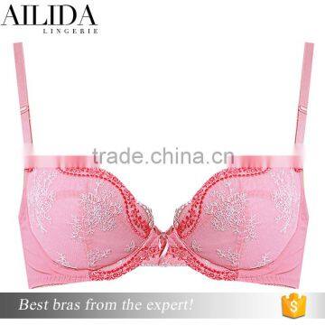 Wholesale Lady Sexy Push-up Underwire Bras 3/4 Cup Bra and Panties Match photo-3