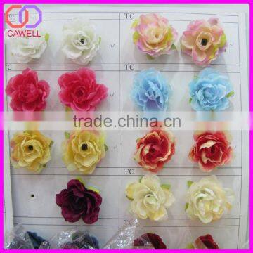 wholesale 50MM artificial flower head silk flower head for decoration and hair accessories