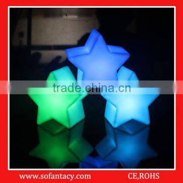 wedding decoration led star shape lamps,led flashing star shape lamps