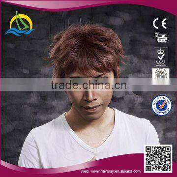 2014 Hot selling Good price high density short hair wig men