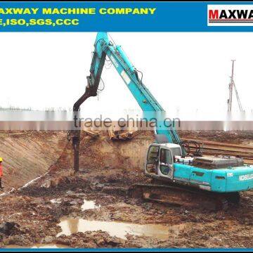 China Cheap ~ Hydraulic swamp excavator piledriver , pile extractor, steel pipe pile machine , Model: DZJ250