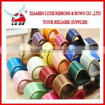 2015 Wholesale High Quality Golden Satin Ribbon photo-5