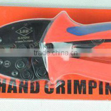 CE ROHS Experience Production for 10years LSDgood Qutails Pliers Non-insulated Cable Links S-410W Ratchet Hand Crimping Tools photo-2