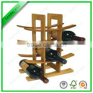 bamboo wine rack, wine bottle bamboo holder,solid wine shelf
