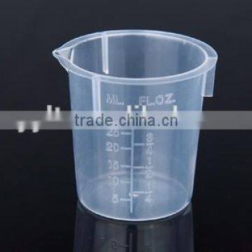 wholesale goods measuring cup 50ml 100ml plastic container beaker