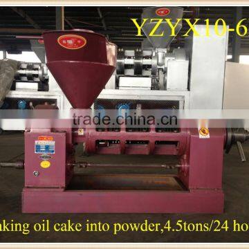 breaking cake into powder oil press factory