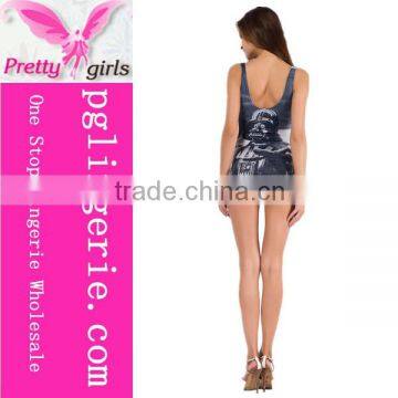 Sexy Women One Piece Swimwear Black Swimwear Bikini photo-4