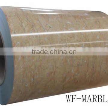 Color Coated Galvanized Steel marble designed ppgi coil