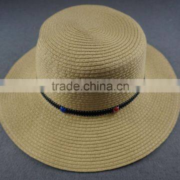 2016 wholesale ladies travel sun beach straw paper bucket hats