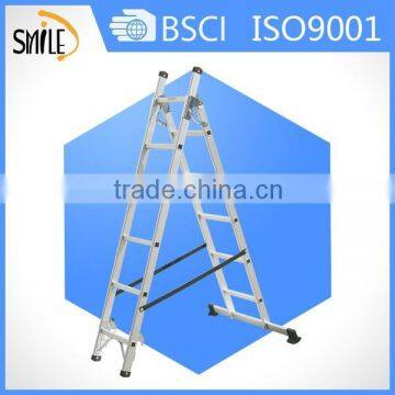Aluminium Extension adjustable ladder with GS TUV