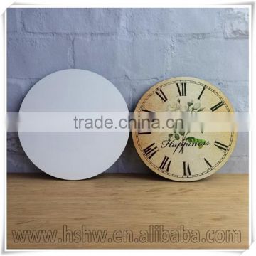 6mm sublimation mdf clock face round shape 11"