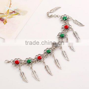 Leaf Alloy Tassel With Resin Diamon Bracelet 2016 Tassel photo-6