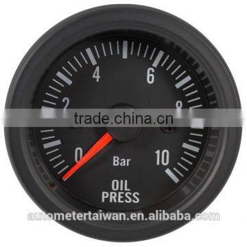 52mm electrical oil pressure truck gauge/270 degree scale/ black face&black rim with pressure sensor