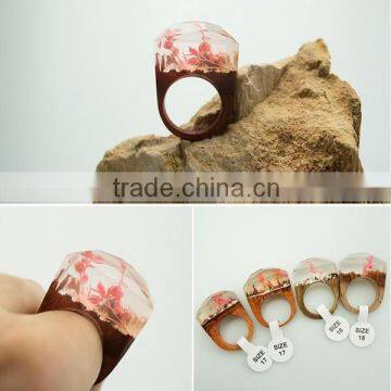 Hot New Products for 2016 Forest Resin Handmade Secreted Wooden Rings photo-6