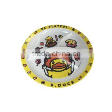 2016 New design melamine plate/kids plate