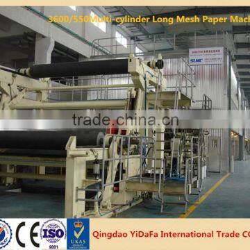 multi-cylinder long mesh packaging paper machine