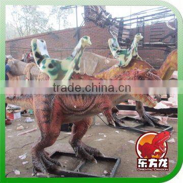 Insert coins Animatronic dinosaur kiddy rides for theme park