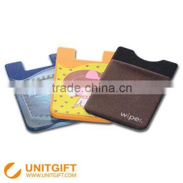 Business card holder lycra phone wallet