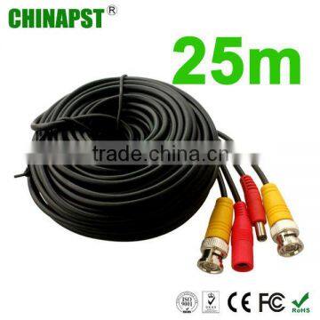 25M cctv power & video cables for cctv camera DC+BNC PST-VC25