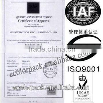 CERTIFICATION OF HONOR