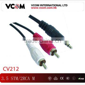 Vcom Brand 3.5 Stm/2rca M Audio Vedio Cable