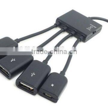 bulk buy from china otg cable with external powered for 4 in 1 micro OTG cable in alibaba china