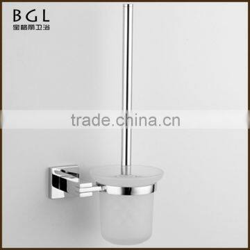 Modern design Zinc alloy Chrome finishing bathroom sanitary items Wall mounted Toilet brush holder