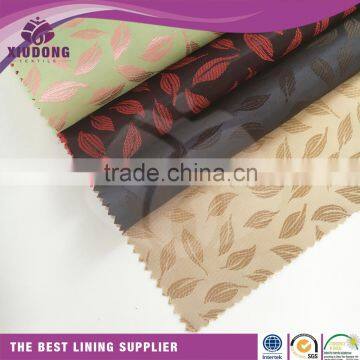 Smooth Hand Feeling Polyester Viscose Jacquard Lining Fabrics for Mens Suits