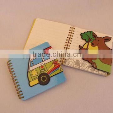 Lovely car shape spiral notebook