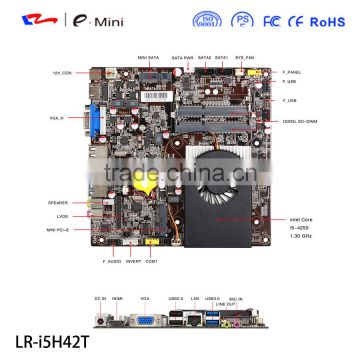 Realan Desktop mini itx Motherboards with core intel i5 processor