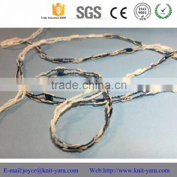 Sparkle Ladder Ribbon Space Dyed Crochet Polyester Cotton 3.7NM Yarn photo-3