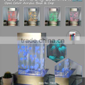 wonderfull Table top colorful Jellyfish tank. fish tank ,aquarium