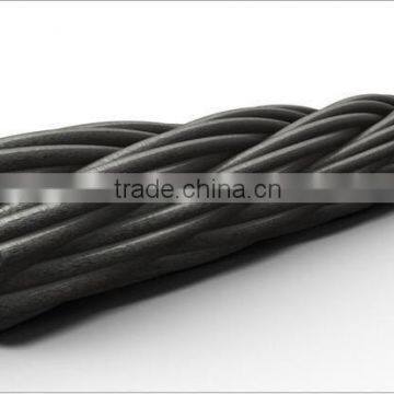 high carbon quality compacted new steel wire rope 6*37W+FC