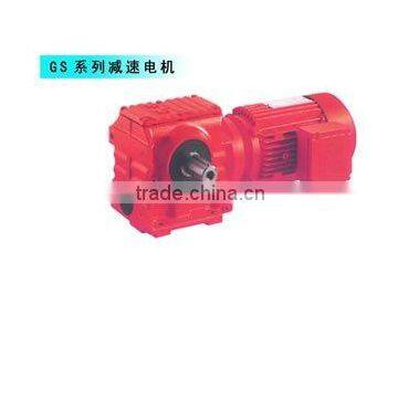 GS Series gear motors with worm gear