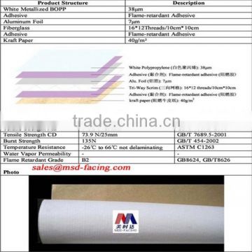 Aluminum Foil Laminate Kraft Paper Thermal Insulation