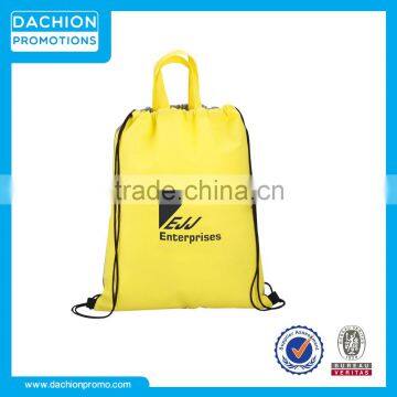 Customized Non Woven Drawstring Bags With Carry Handles