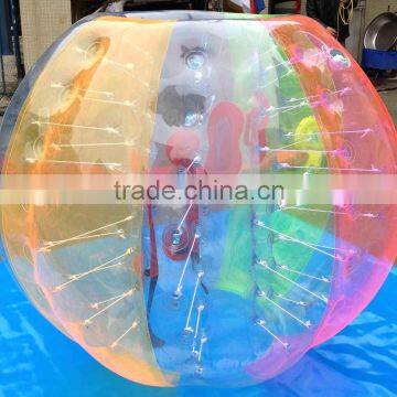 Hot sale pvc bumper ball for adult/colorful football bubble