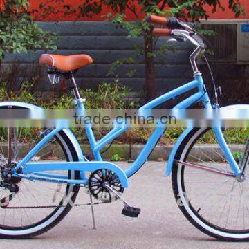 26inch 7speed beach cruiser bicycle/lady beach cruiser bicycle/girl beach cruiser bicycle