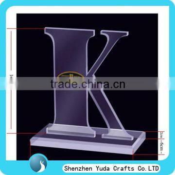 Diamond polished acrylic letter sign