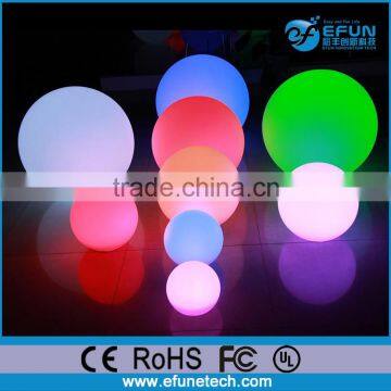 PE illuminated outdoor led floating glow ball,waterproof balls of light for pool