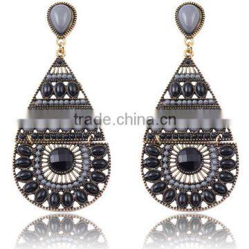 High quality water drop jewelry silver plating summer new arrival fashion earring designs X88-4