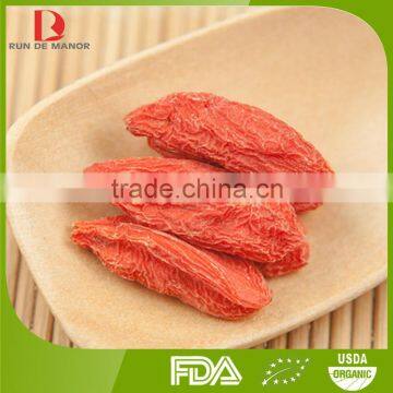 manufacturer wholesale Top quality Chinese organic red goji berries/red wolfberry/red medlar