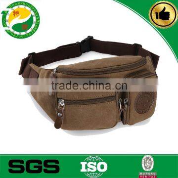 multi-function casual canvas men's waist bag sports bag