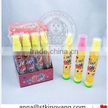 Glitter spray juice candy