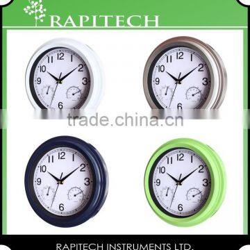 10 Inch Built in Thermometer And Hygrometer Garden Plastic Clock