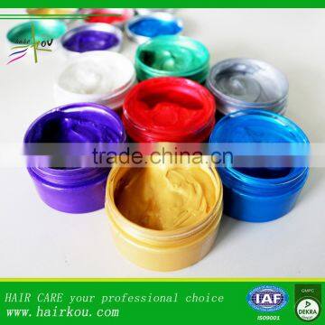 Easy wash hair color styling gel changeable hair pomade wax color styling gel
